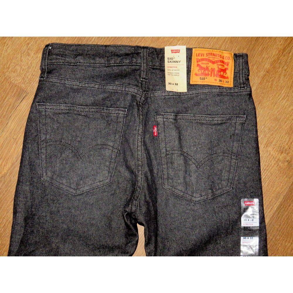 NEW! Men's‎ Levi's 510 Stretch Skinny Dark Wash Jeans 30 X 32 NWT!